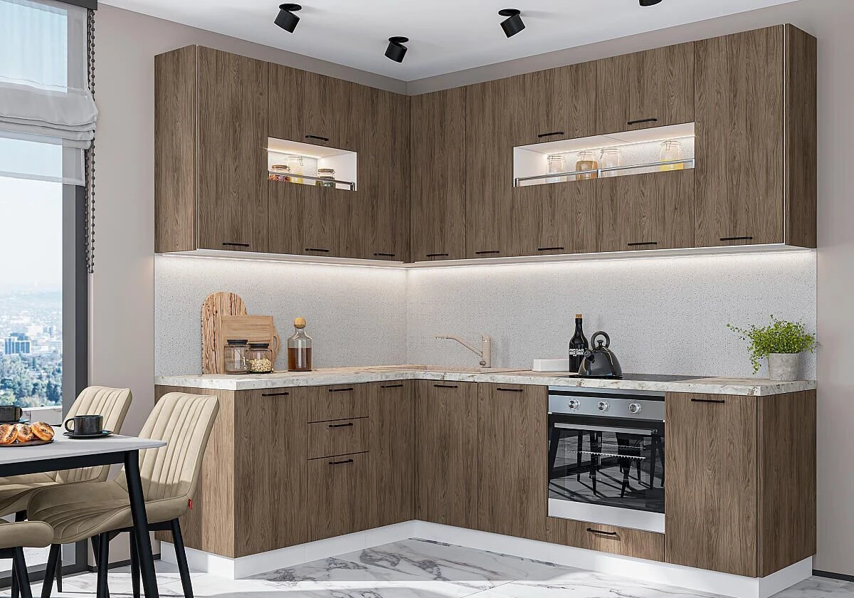 Кухни на заказ от 9500 /м — замер, 3D, установка